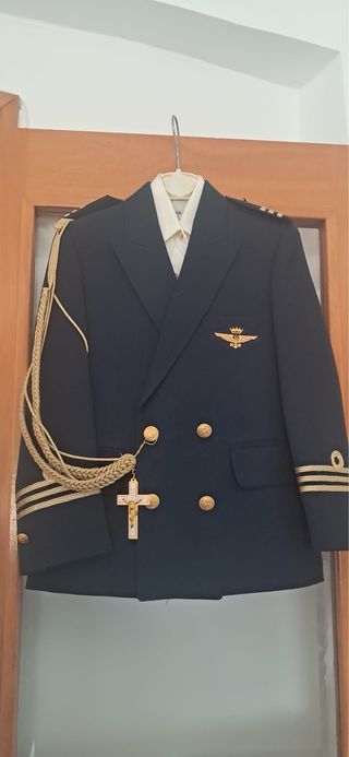 Traje Comunión Niño Azul Marino con Dorado