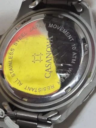 Reloj Casanov Hombre Negro y Plateado