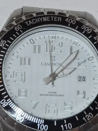 Reloj Casanov Hombre Negro y Plateado