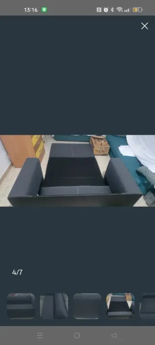 Divano letto IKEA 2 posti grigio