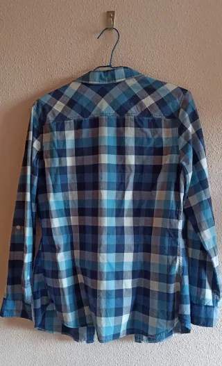 Camisa H&M cuadros azules Talla 40
