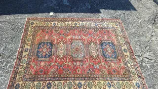 Tappeto in Lana Design Geometrico Vintage