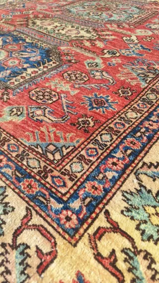 Tappeto in Lana Design Geometrico Vintage