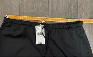 Pantalón Mango Satén Negro