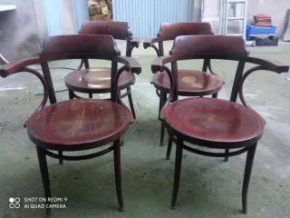 4 Sillas tipo Thonet Madera