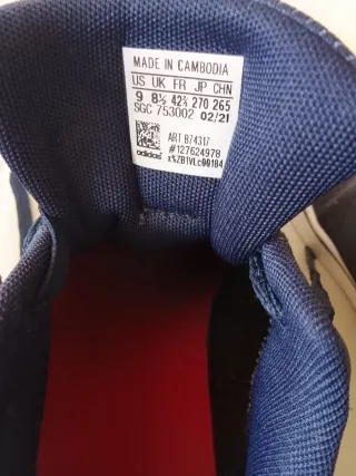 Zapatillas Adidas Azul y Rojo