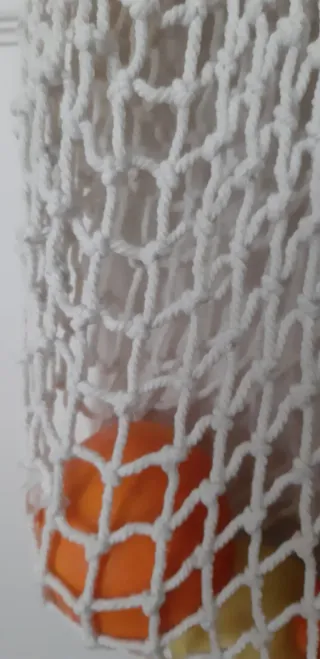 Bolsa de red vintage con hilo de algodon grueso