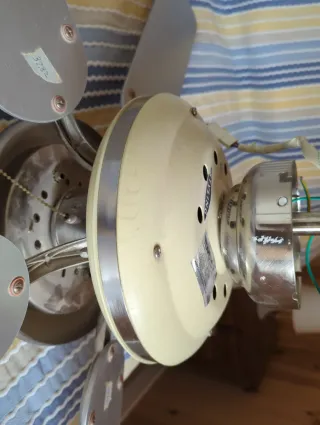 Ventilador de techo madera y metal