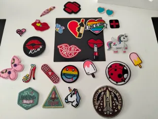 Super Lote 24 Parches Bordados Ropa