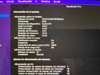 MacBook Pro 13, i5 , Año 2015