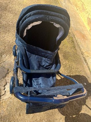 Passeggino Prenatal blu con copertura + Ovetto