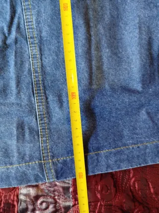 Falda larga vaquera plisada nueva