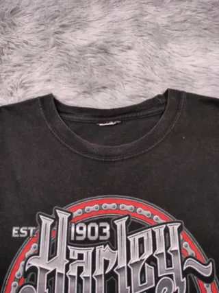 Harley Davidson Camiseta Gráfica Negra Avalanche