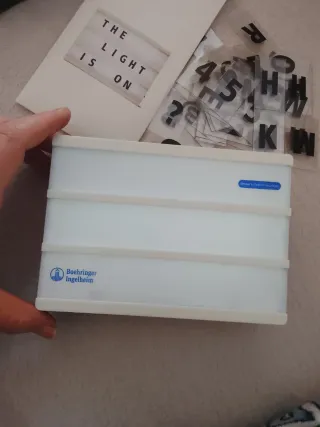 Caja de luz LED Boehringer Ingelheim 10€ los dos