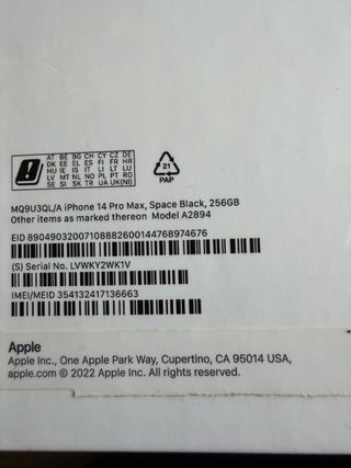 iPhone 14 Pro Max 256GB Negro