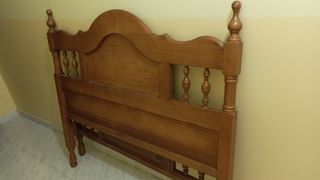 Estructura cama madera 120 sin somier