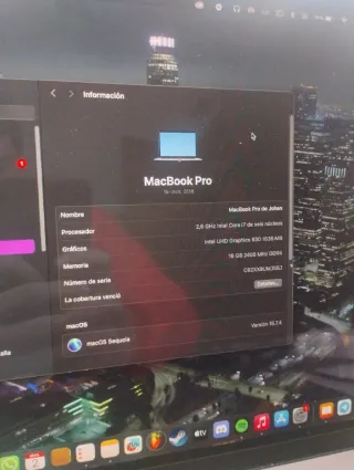 MacBook Pro 2018 Plata