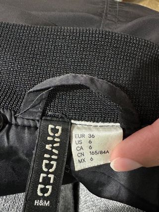 Chaqueta Bomber Negra H&M