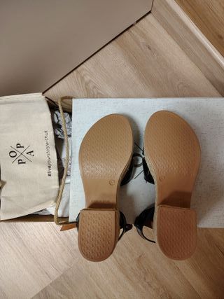 Sandalias Popa Brand negras talla 38
