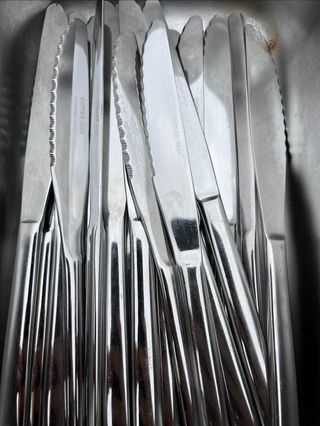 Cuchillos de Acero Inoxidable 24 unidades