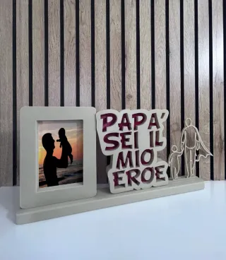 Idea regalo festa del papà cornice foto