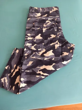 Bermuda camuflaje denim