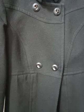 Cappottino nero in panno