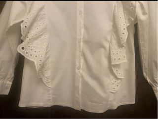 Camisa blanca mujer con volantes