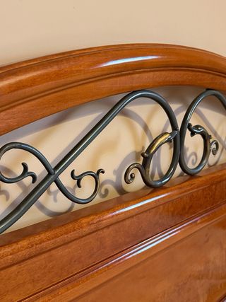 Cama vintage madeira maciça