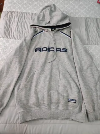Sudadera Adidas Gris con Logo