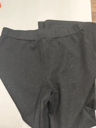 Leggings neri con strass