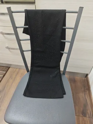 Leggings neri con strass