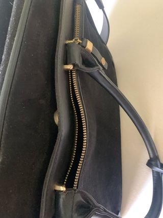 Maletín Parfois negro aterciopelado