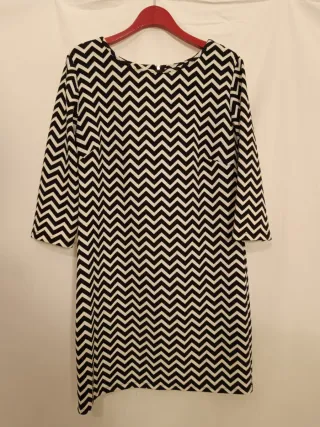 Vestito tubino mezzemaniche fantasia