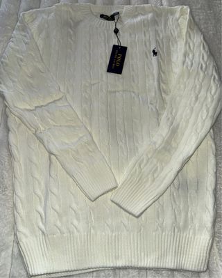 Jersey Polo Ralph Lauren Blanco Trenzado