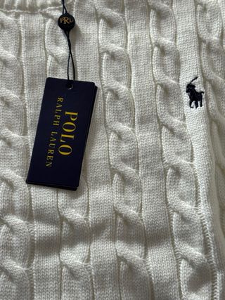 Jersey Polo Ralph Lauren Blanco Trenzado