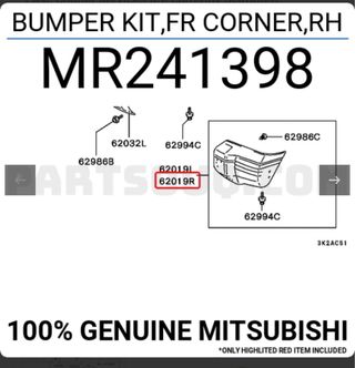 Punta Delantera Derecha Mitsubishi Original