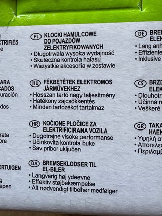 Pastillas de freno Valeo E-Performance