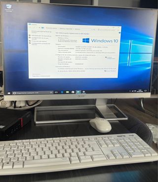 Mini PC Lenovo + Pantalla 27 + Teclado y Ratón