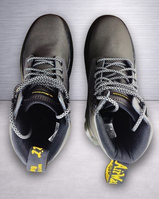Dr. Martens Tarik GunMetal botas Mujer T38 Nuevas