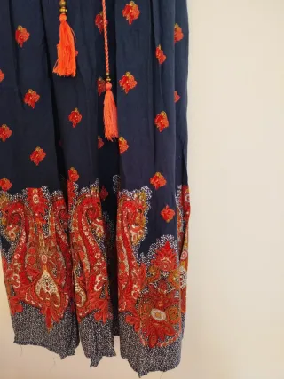 Vestido largo estampado