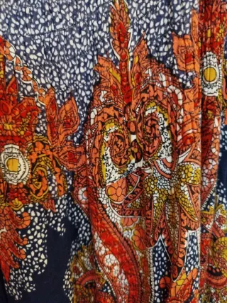 Vestido largo estampado