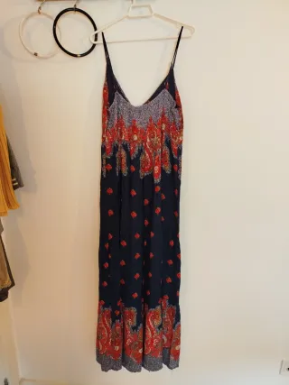 Vestido largo estampado