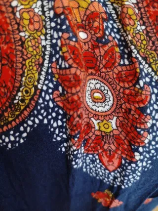 Vestido largo estampado