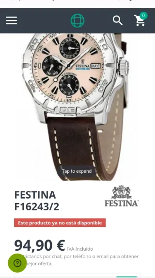 Reloj Festina F16243/2 Multifunción