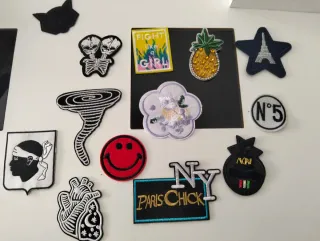 Super Lote 13 parches bordados ropa