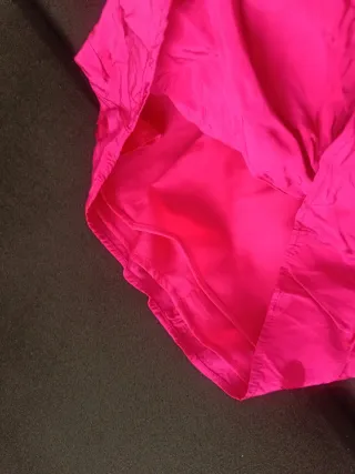 Vestido rosa manga larga