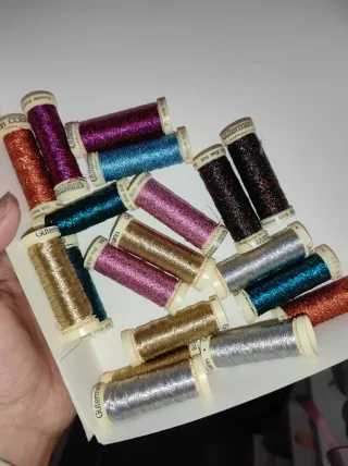 Hilos metalizados Gütermann (varios colores)