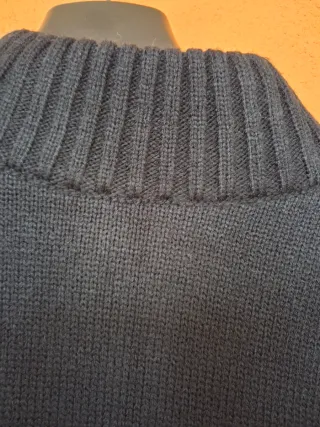 Cardigan nero con cerniera Colerige