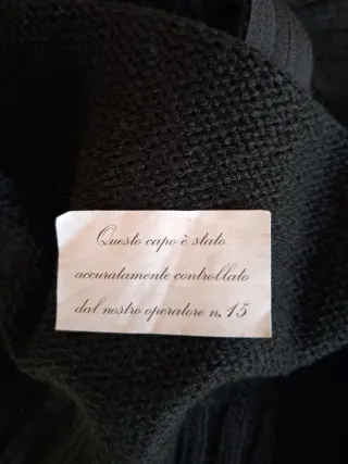 Cardigan nero con cerniera Colerige